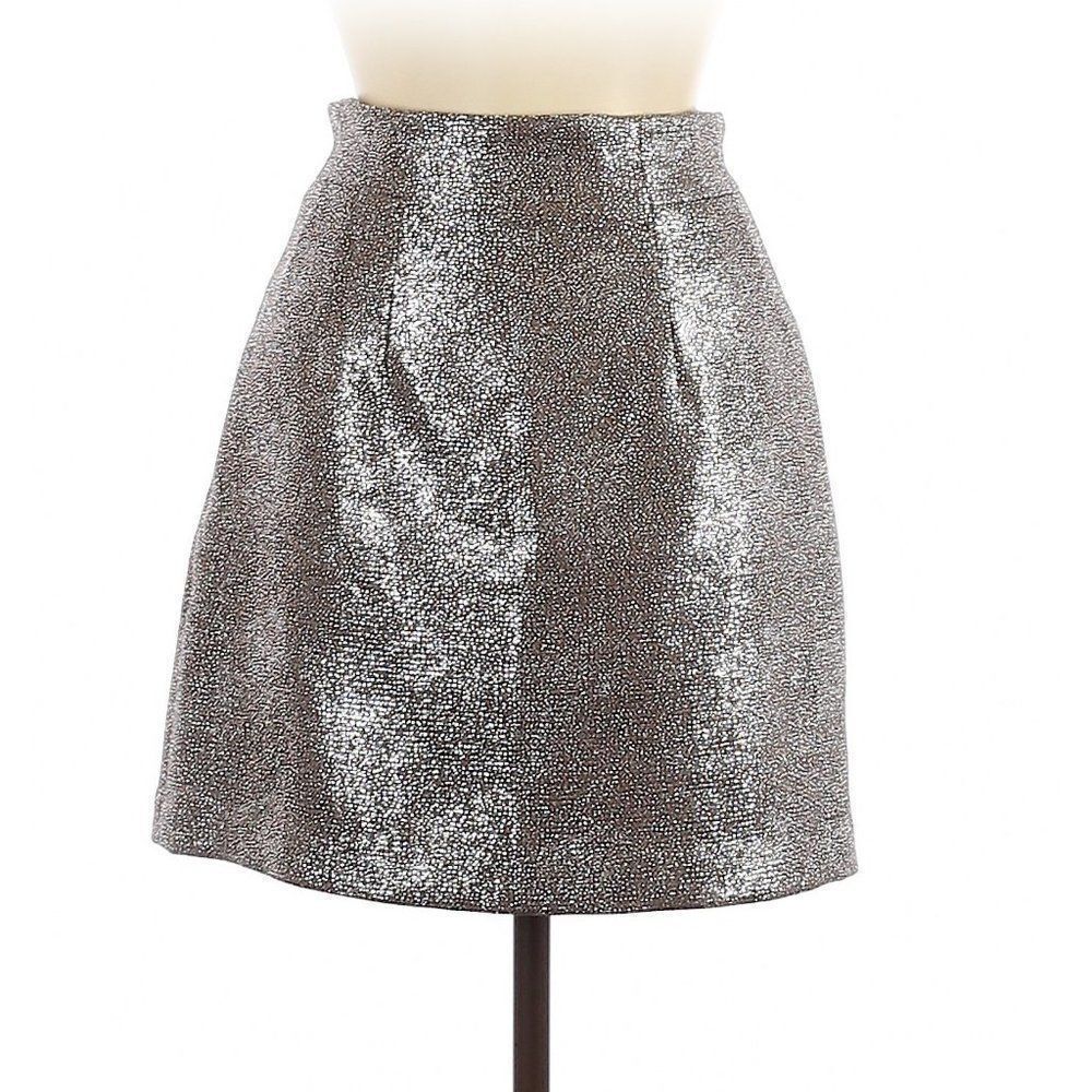 H&M, Gray Gold Skirt (Sparkly), Size 6